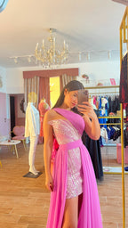 Pink Fishtail Dress