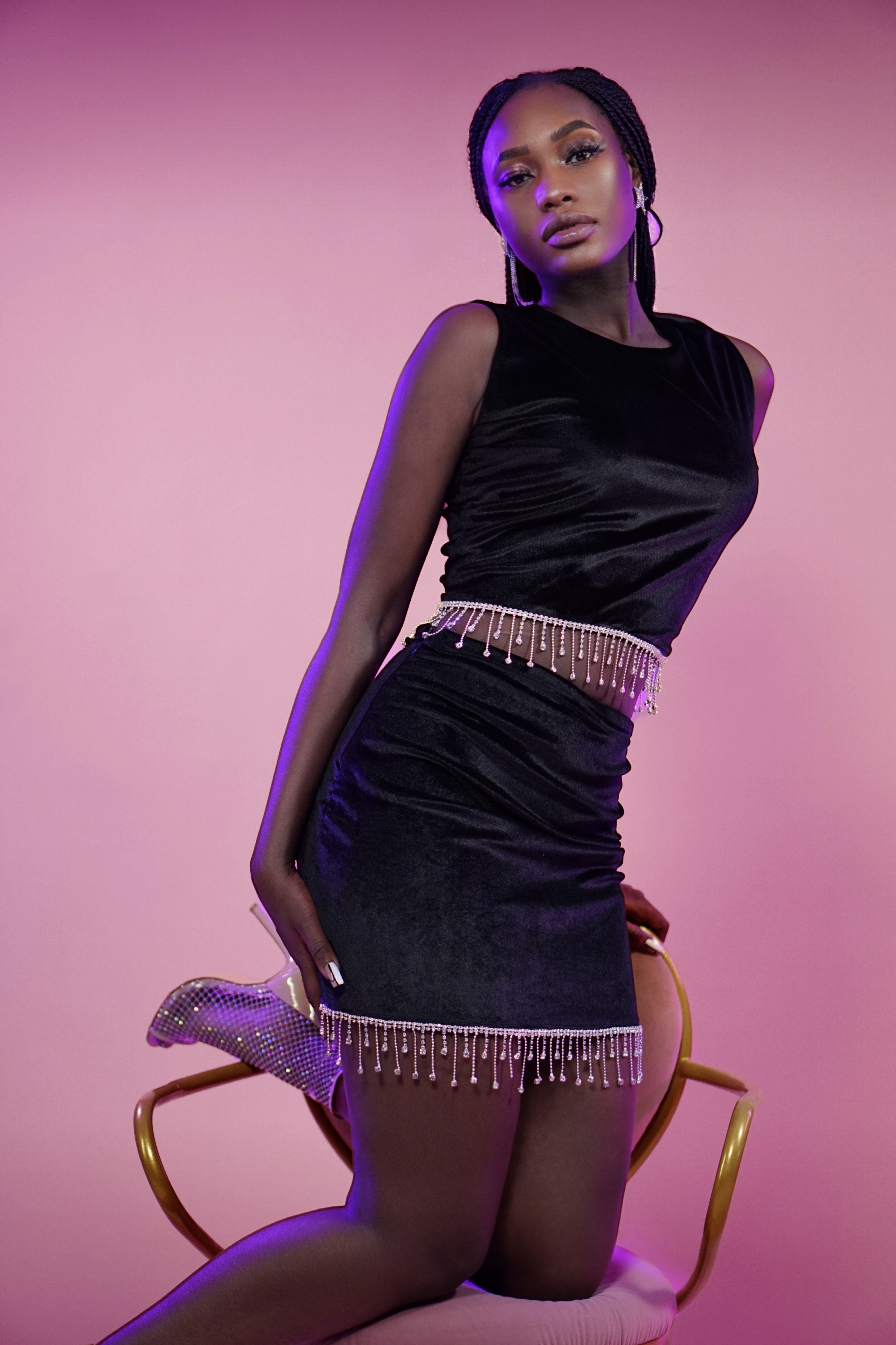 Velvet Fringed Set (1)