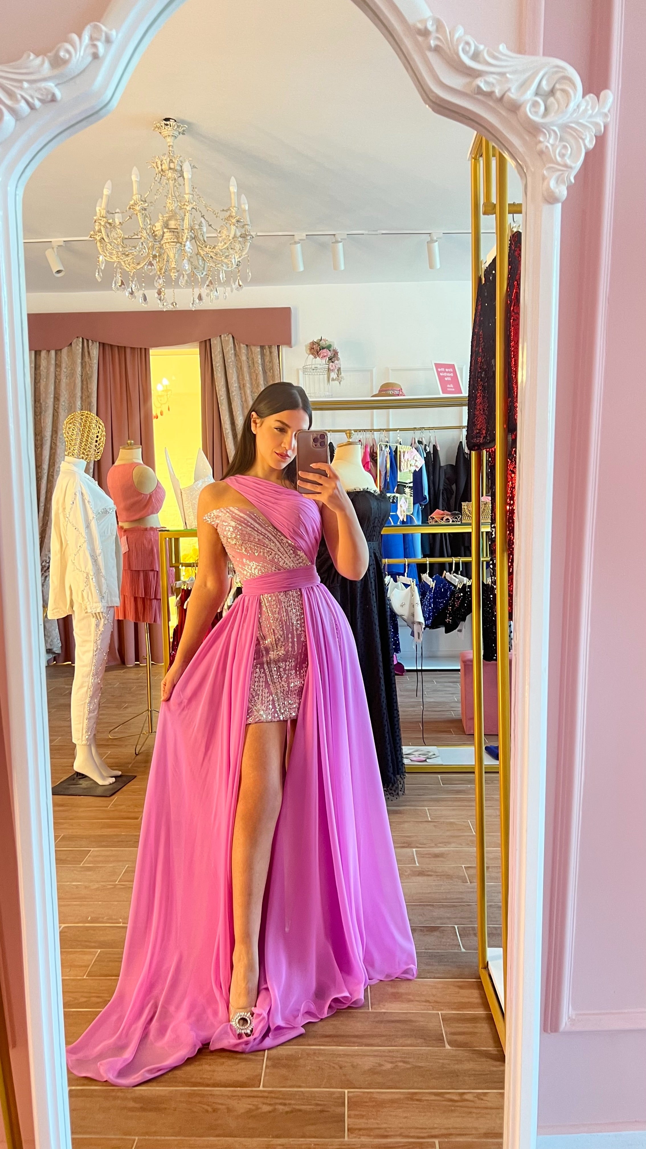 Pink Fishtail Dress