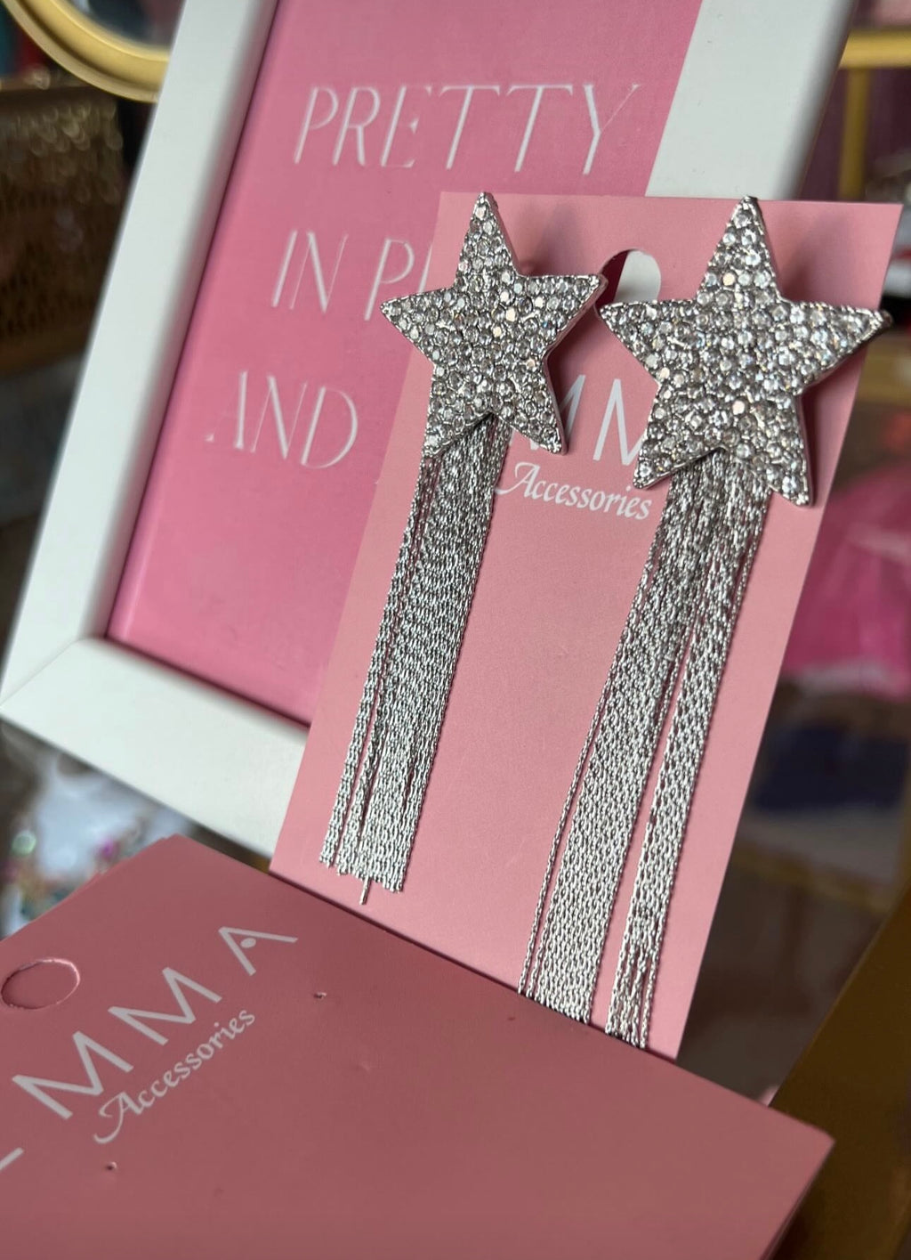 Silver Star Earrings