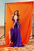 Violet bow dress