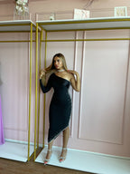 Jeweled Black Dress