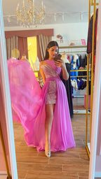 Pink Fishtail Dress