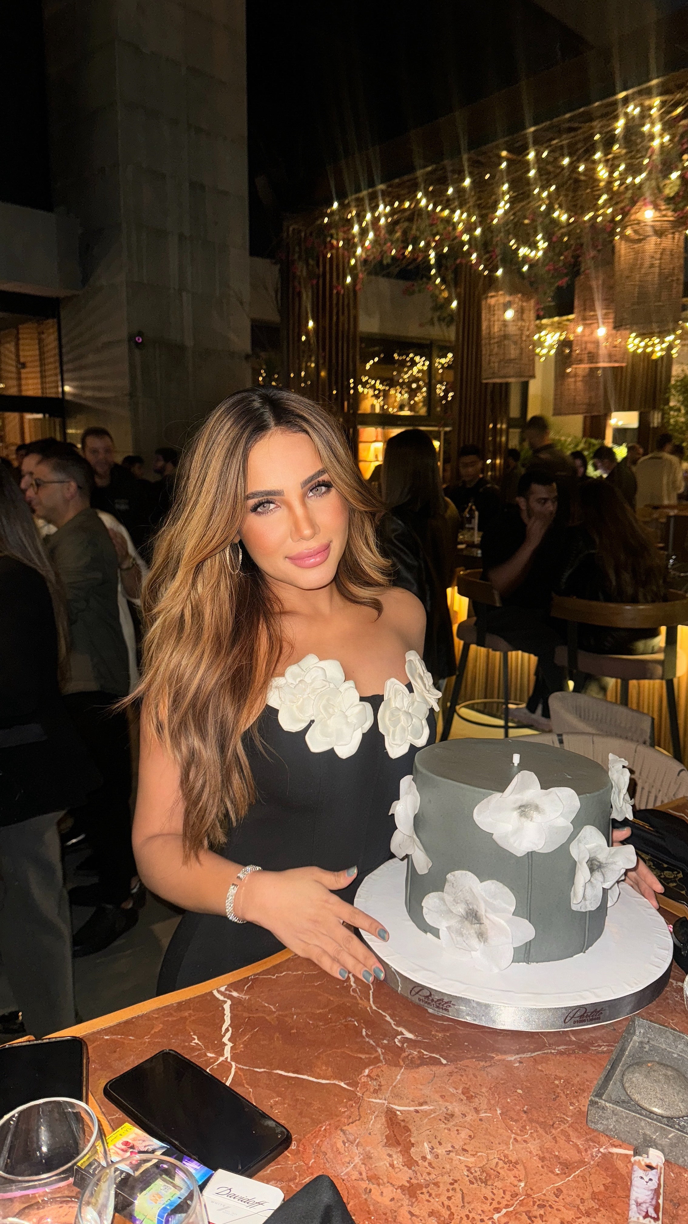 Blossom Black Dress