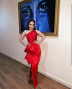 Crimson flow Dress