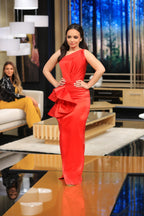 Crimson flow Dress