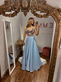 Baby Blue Beaded Dress