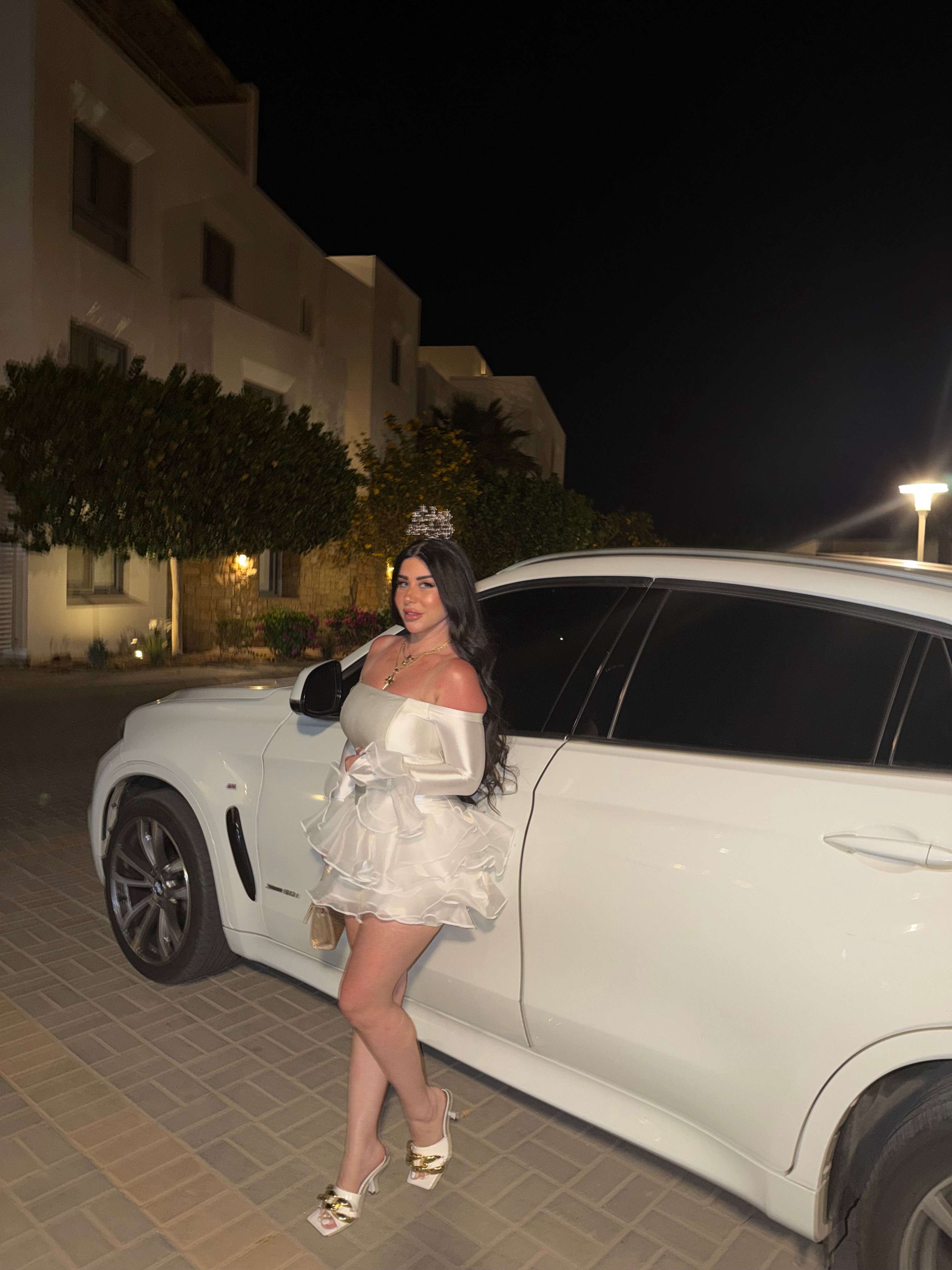 Fluffy Off-Shoulder Dress