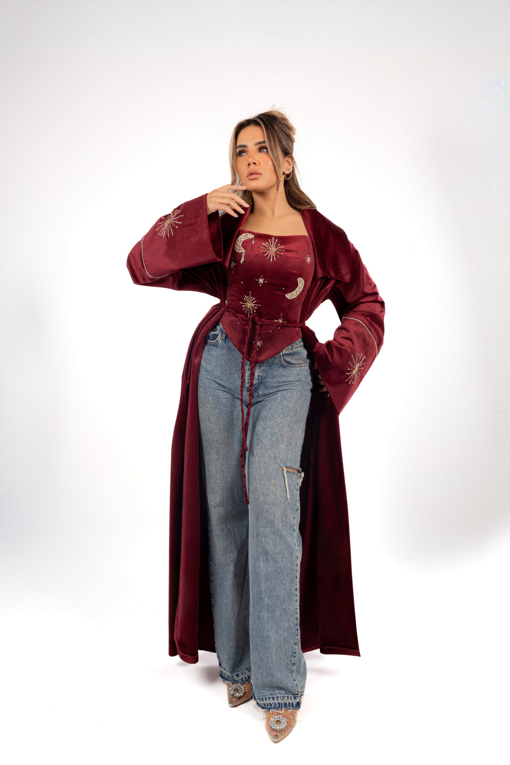 Celeste Velvet Kaftan