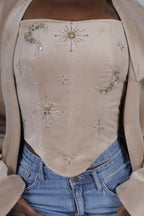 Celeste Velvet Corsage