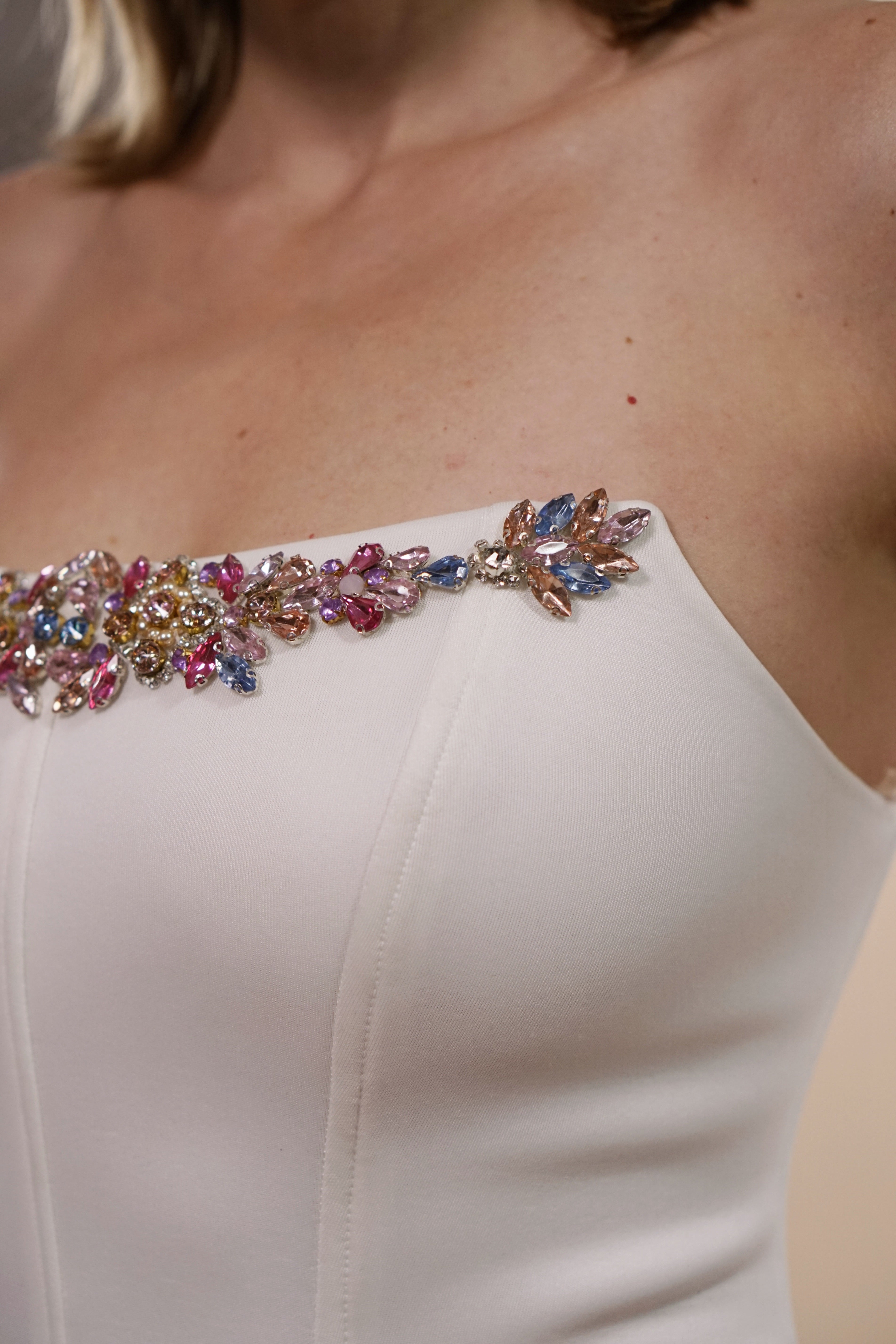 Jeweled Ivory Bodice