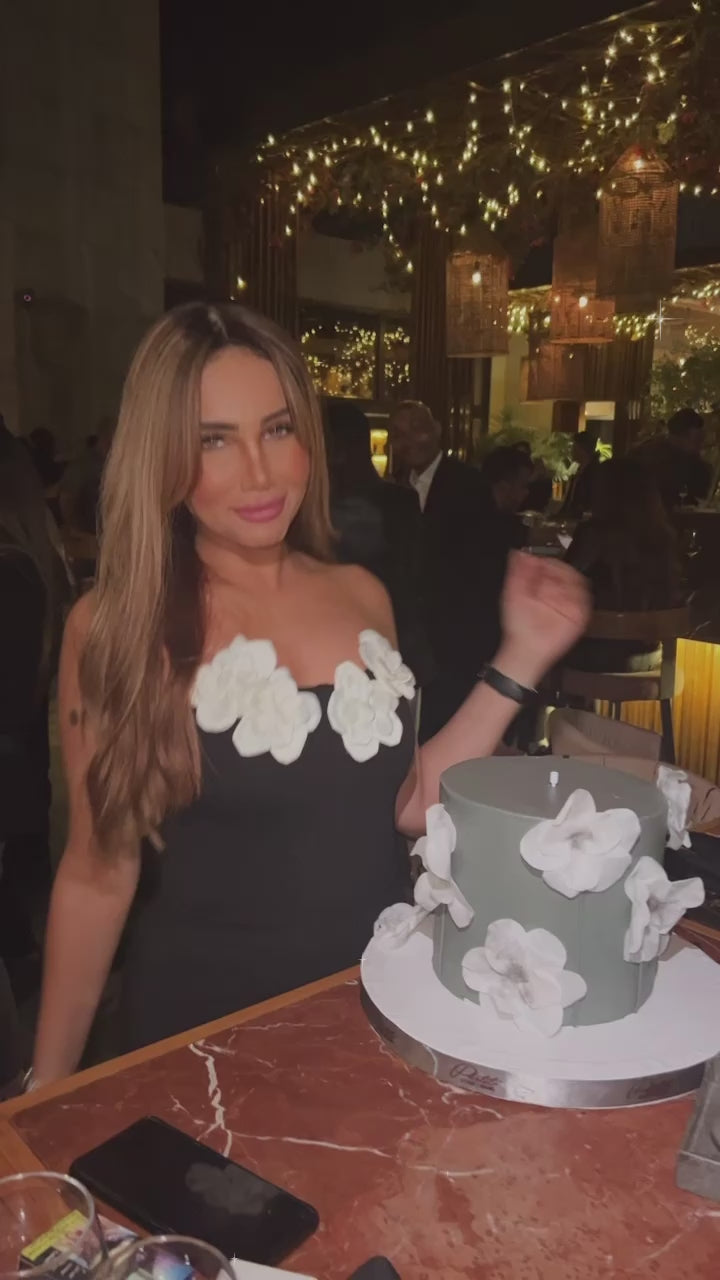 Blossom Black Dress