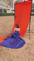 Violet bow dress