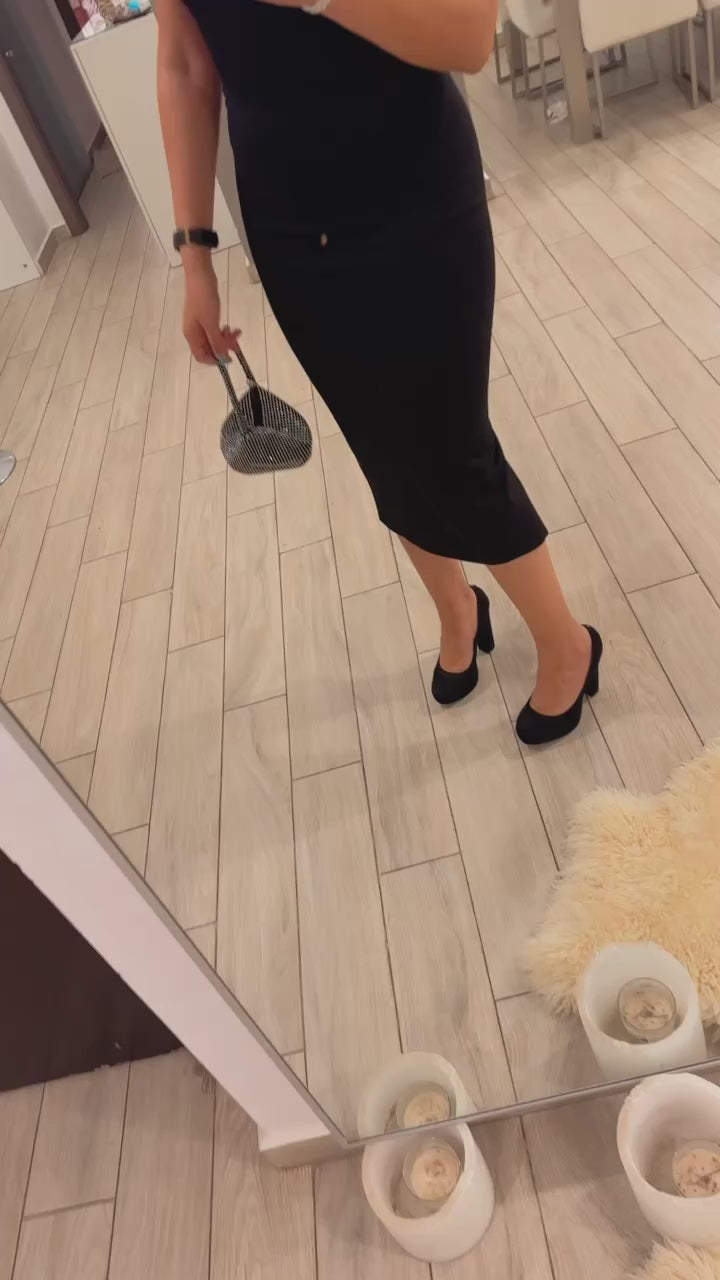 Blossom Black Dress