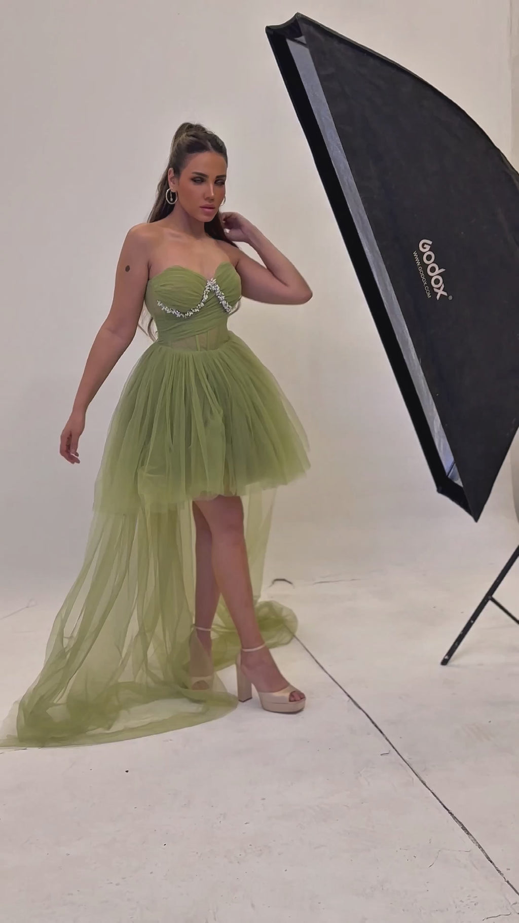 Mint Jeweled Dress