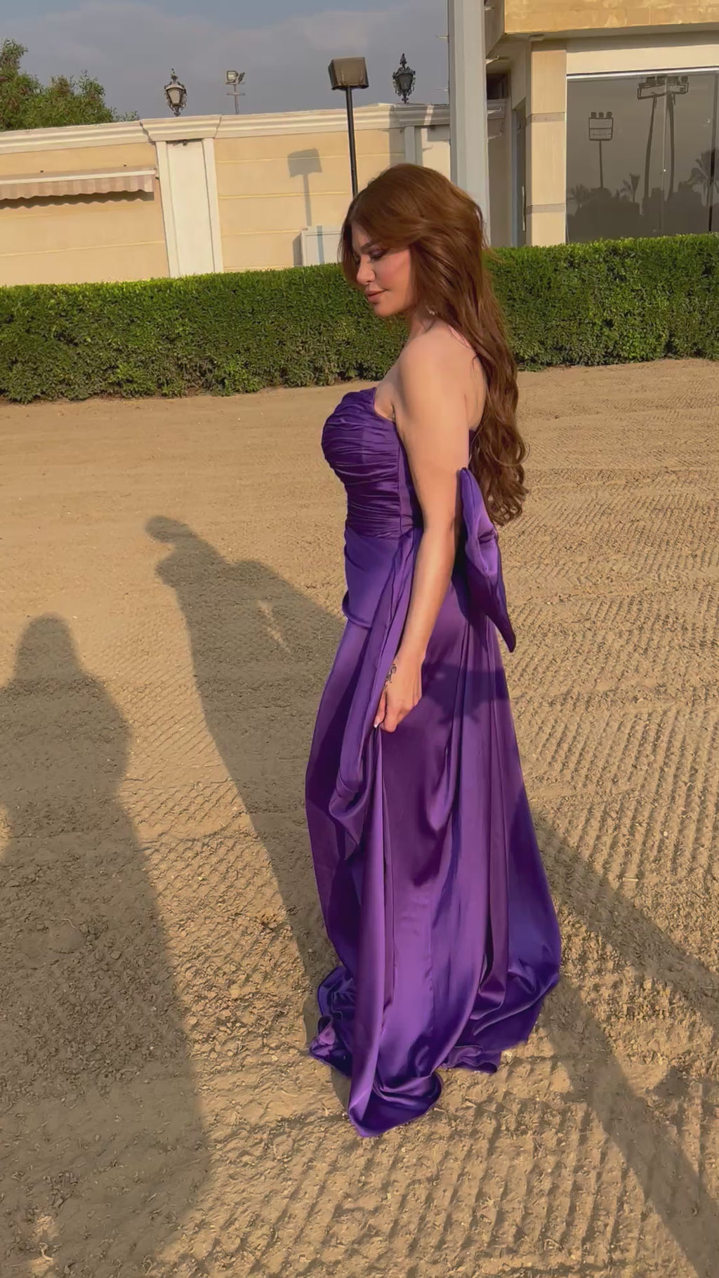 Violet bow dress